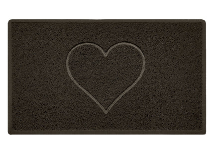 Embossed Spaghetti Outdoor Doormat - Brown