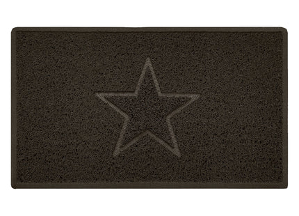 Embossed Spaghetti Outdoor Doormat - Brown