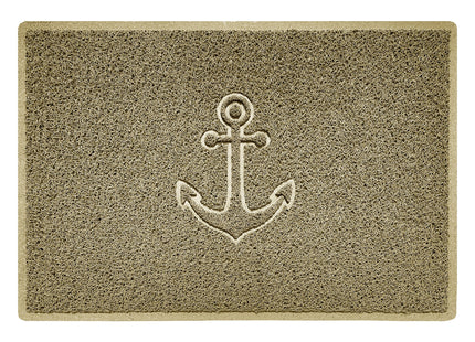 "Anchors Away" Grey Spaghetti Door Mat
