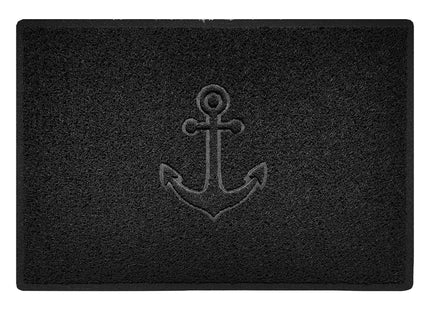 "Anchors Away" Grey Spaghetti Door Mat