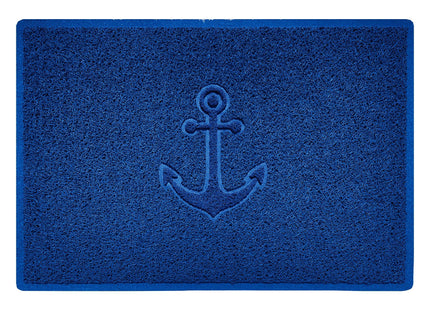 "Anchors Away" Grey Spaghetti Door Mat