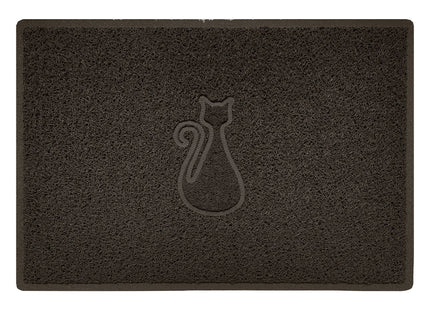 Embossed Spaghetti Outdoor Doormat - Brown