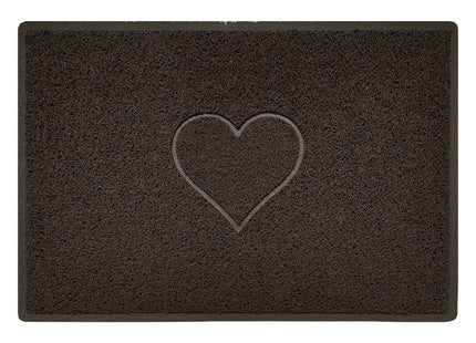 Embossed Spaghetti Outdoor Doormat - Brown