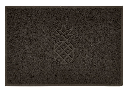 Embossed Spaghetti Outdoor Doormat - Brown