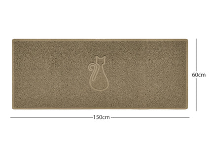"Cat" Embossed Loofah Textured Spaghetti Door Mat