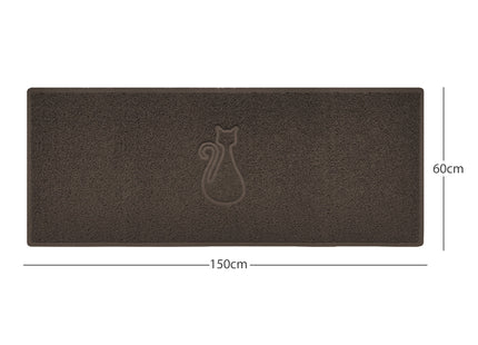 "Cat" Embossed Loofah Textured Spaghetti Door Mat