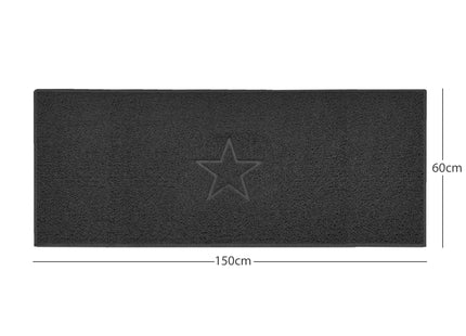"Star" Embossed Loofah Textured Spaghetti Doormat
