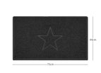 Black / 75cm x 44cm / Yes (Suitable for Indoors)