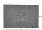 Grey / 90cm x 60cm / Yes (Suitable for Indoors)