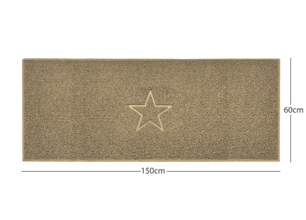 "Star" Embossed Loofah Textured Spaghetti Doormat
