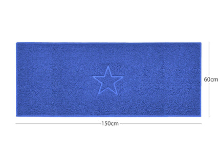 "Star" Embossed Loofah Textured Spaghetti Doormat