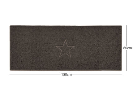 "Star" Embossed Loofah Textured Spaghetti Doormat
