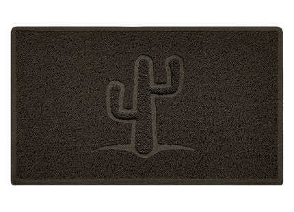 Embossed Spaghetti Outdoor Doormat - Brown