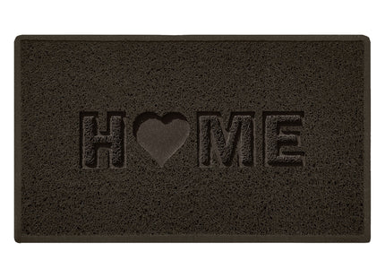 Embossed Spaghetti Outdoor Doormat - Brown