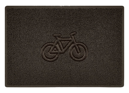 Embossed Spaghetti Outdoor Doormat - Brown