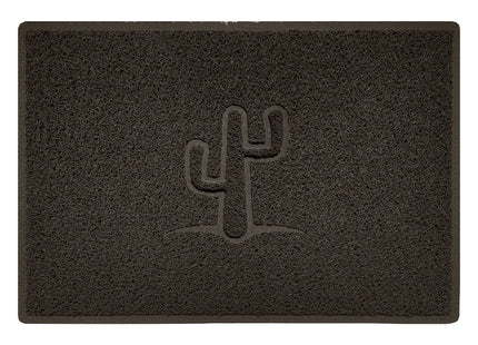 Embossed Spaghetti Outdoor Doormat - Brown