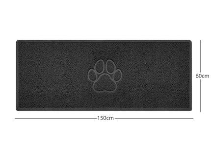 "Paw Print" Embossed Loofah Textured Spaghetti Door Mat