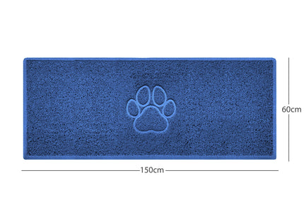 "Paw Print" Embossed Loofah Textured Spaghetti Door Mat