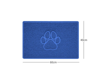 "Paw Print" Embossed Loofah Textured Spaghetti Door Mat
