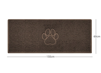 "Paw Print" Embossed Loofah Textured Spaghetti Door Mat