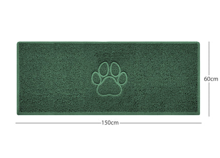 "Paw Print" Embossed Loofah Textured Spaghetti Door Mat