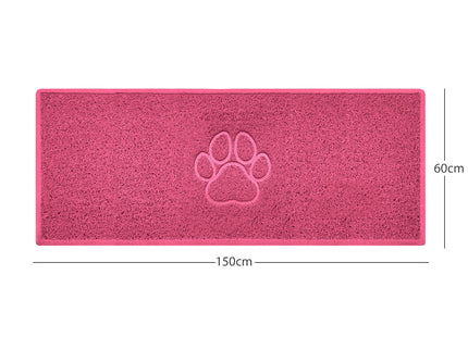 "Paw Print" Embossed Loofah Textured Spaghetti Door Mat