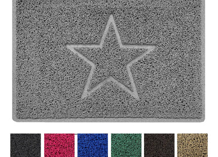 "Star" Embossed Loofah Textured Spaghetti Doormat