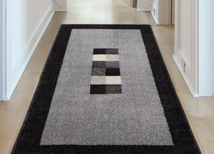 Ephesus Grey Black Rug | 7439GB