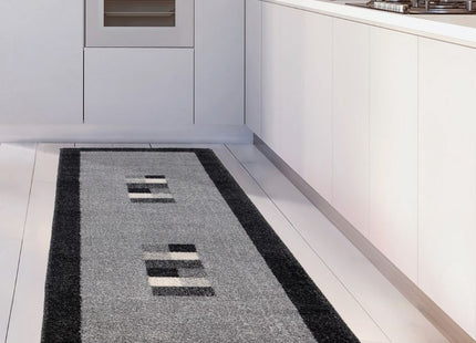 Ephesus Grey Black Rug | 7439GB