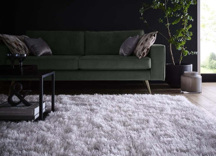 Extravagance Silver Grey Shaggy Rug