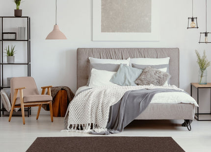 Flex Brown Low Pile Solid Rug