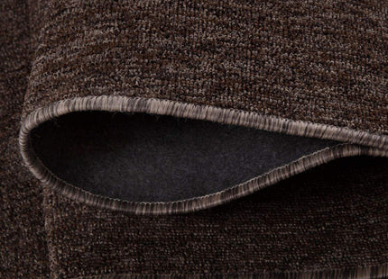 Flex Brown Low Pile Solid Rug