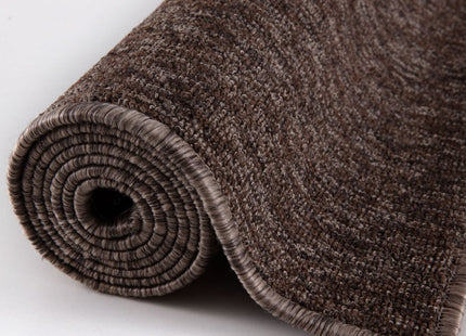 Flex Brown Low Pile Solid Rug