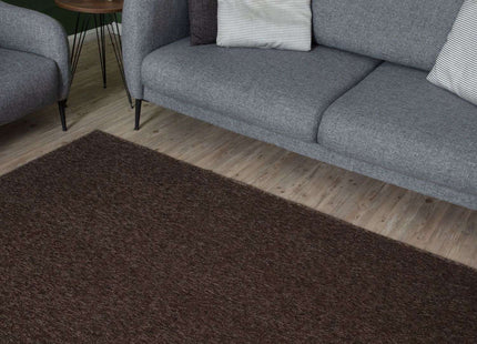 Flex Brown Low Pile Solid Rug