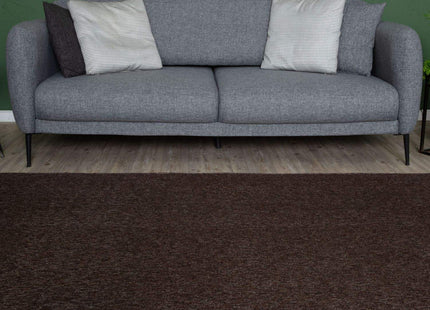 Flex Brown Low Pile Solid Rug
