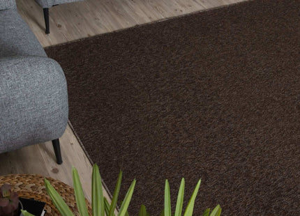 Flex Brown Low Pile Solid Rug