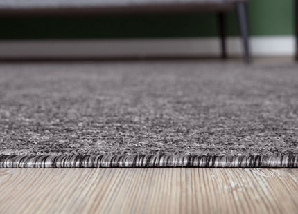 Flex Grey Low Pile Solid Rug