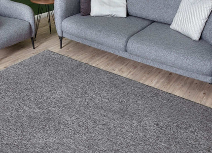 Flex Grey Low Pile Solid Rug