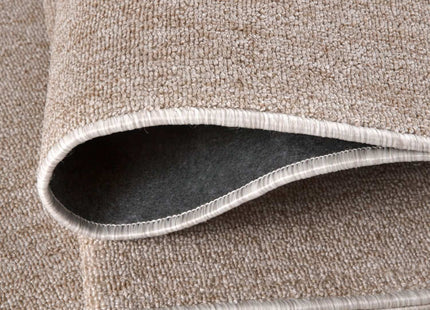 Flex Beige Low Pile Solid Rug