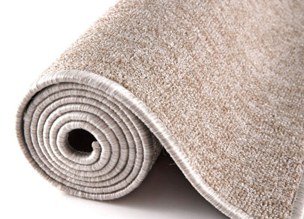 Flex Beige Low Pile Solid Rug