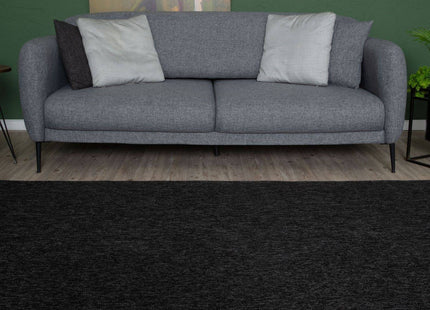 Flex Dark Grey Low Pile Solid  Rug