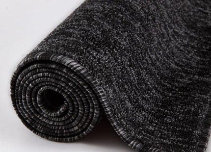 Flex Dark Grey Low Pile Solid  Rug