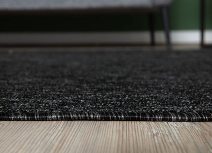 Flex Dark Grey Low Pile Solid  Rug