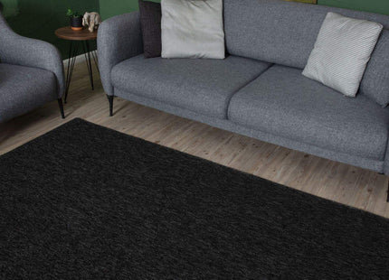 Flex Dark Grey Low Pile Solid  Rug