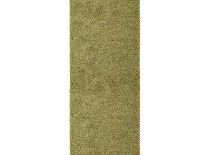 Washable Olive Green Shaggy Rug