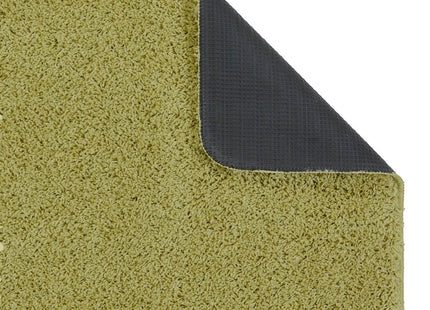 Washable Olive Green Shaggy Rug