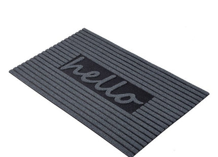 Eco-Friendly "Hello" Door Mat - Dark Grey