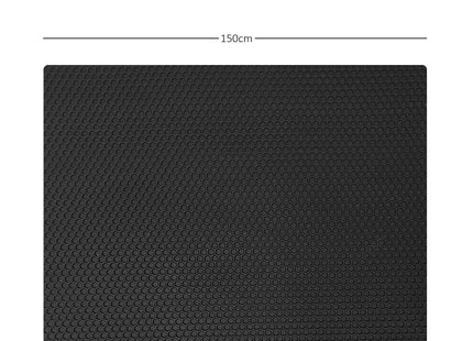 Hex PVC Rubber Mats - Black 1.5m Wide - Sold By The Metre