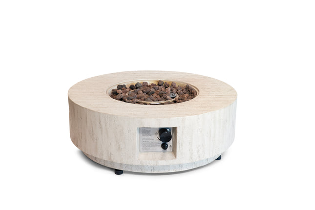 Happy Cocooning Estate Round 76 Gas Fire Pit Table