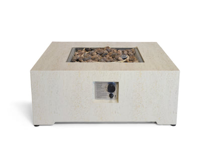 Happy Cocooning Estate Square 88 Gas Fire Pit Table